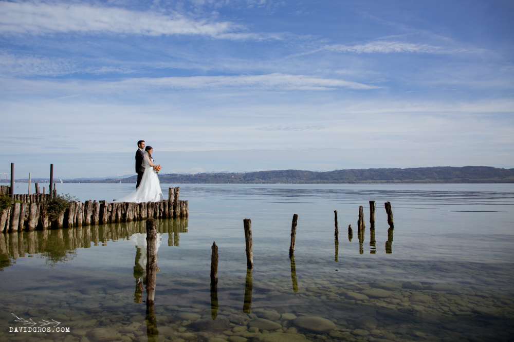 photo mariage lac de neuchatel
