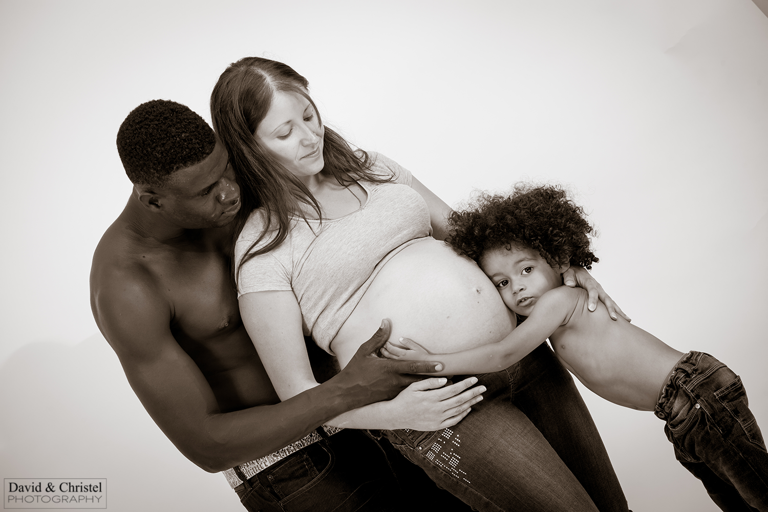 photo femme enceinte et famille